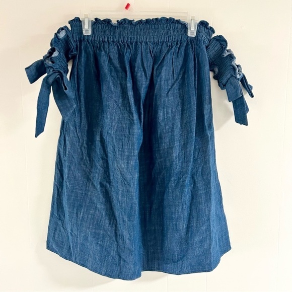 Misa Los Angeles Violeta Off The Shoulder Dress in Chambray sz XS - Picture 3 of 5